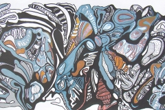 RAICES AZULES  69 cm. x 33 cm.
